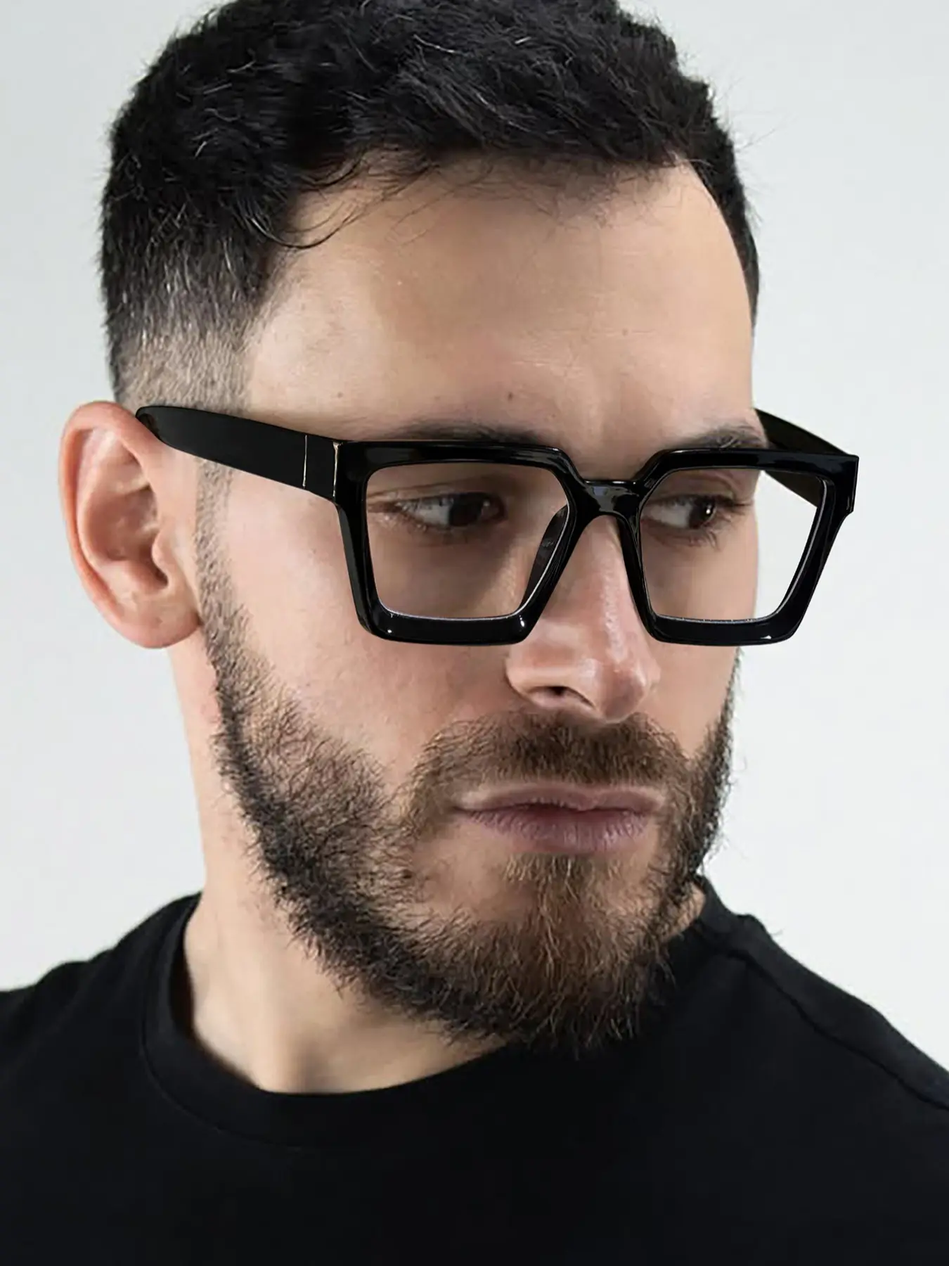 Unisex Casual Square Frame Glasses, Trendy Campus Style, Fashionable Work Accessories, Daily Wear Decorations, Suitable for Students, Stylish Square Frames, Trendy Casual Eyeglasses, Trending Glasses, Square Frame Eyewear