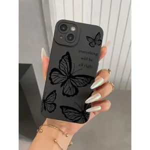 Butterfly Printed Phone Case Compatible With Iphone IPhone 15/15Pro