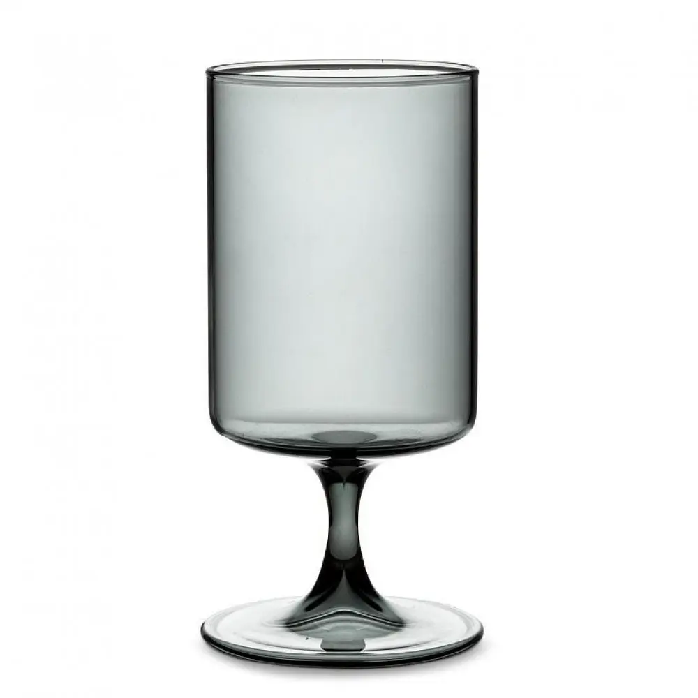 MDR Trading Inc. AB-27-RIALTO-GRY Stylish Gray Short-Stem All-Purpose Kitchen Drinkware Glass