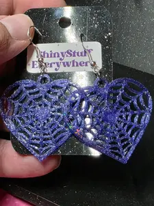 Blue Shiny Earrings