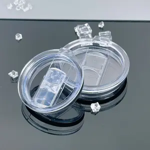 2pcs Car Cup Lids for 20oz and 30oz Universal Car Water Cups, Small Lid for 8cm Diameter, Large Lid for 9.5cm Diameter, Car Cup Accessories, Drinkware Lid, Replacement Lids