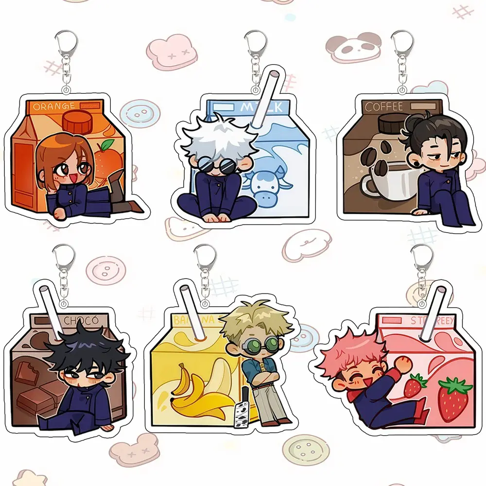 Jujutsu Kaisen Kugisaki Nobara Gojo Satoru Geto Suguru Itadori Yuji Fushiguro Megumi Nanami Kento Acrylic Keychain, Cute, Durable, And Perfect For Bags, Keys, Or Gifts. Great For Daily Use Or As Thoughtful Little Gifts For Your Friends And Yourself.