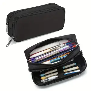 Large Capacity Waterproof Nylon Pencil Case Durable Stationery Storage Box For Office School Supplies Can Accommodate 50 Pens