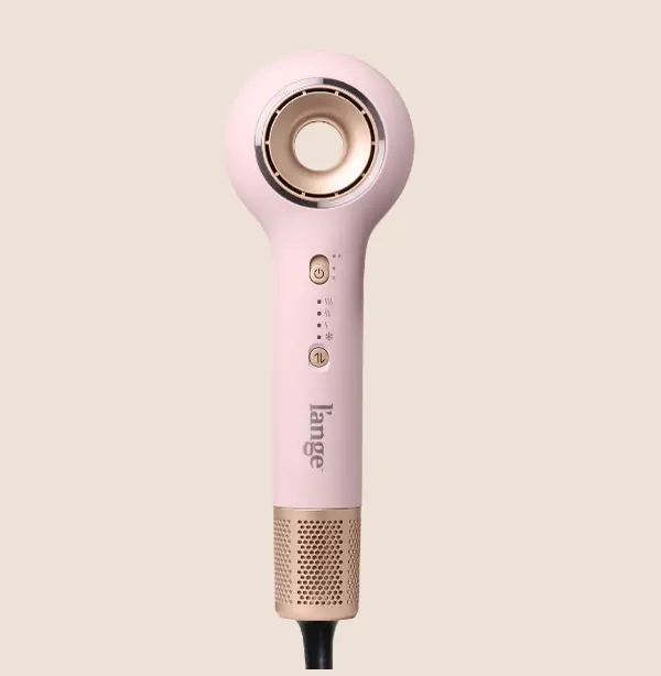 L'ANGE HAIR Axia HaloRing Ionic Hair Dryer - High-Speed Lightweight Brushless Blow Dryer with Concentrator, 4 Heat Settings