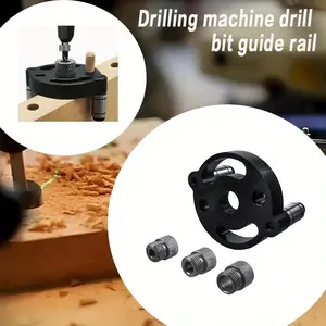 Self Centering Doweling Jig,Self Center Dowel Jig Handheld Drill Guide for Straight Holes,Wood Panel Hole,Puncher Locator Woodworking Joints Tool(6/8/10mm)