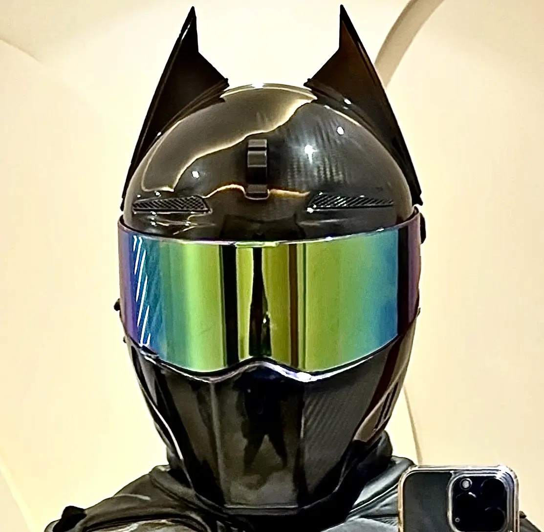 Batman moto ears for helmet ( horns, helmet accessories, motorcycle armor, gear, protection, equipment )
