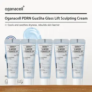 Oganacell PDRN GUASHA Glass LiftSculpting Cream – De-Puffing & Lifting Peptide Glow Cream for Facial Sculpting, Korean skincare Jawline Definition & At-Home Skincare
