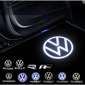 LED Car Door Logo Light Projector Lamp for Volkswagen Vw Touareg 7p Golf 5 6 7 Jetta Mk5 Mk6 Mk7 Passat B6 B7 B9 B8, Led Car Lights, Accessories