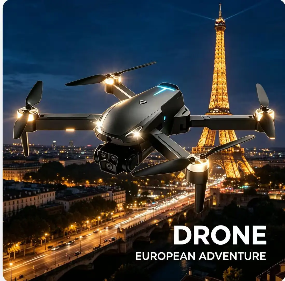 2026 M8 Pro Drone – 4K EIS Camera, GPS & 5G WiFi FPV, Brushless Motor, Optical Flow Hover, Smart Obstacle Avoidance, Auto Return, 360° Stunt Roll, Dual Batteries Included