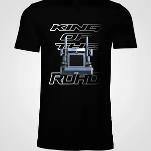 King of the Road Trucker Shirt Unisex Top Casual Crewneck Shortsleeve - T-shirt, Streetwear, Menswear, Womenswear