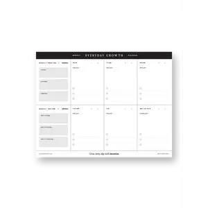 Everyday Growth Weekly Planner