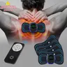 Mini Electric Neck Massager, Cervical Back Massage Patch, 8 Modes, 19 Strength Levels, Remote Control, 5 Patches, Muscle Relaxation, Home Use Massage Tool for Muscle Recovery