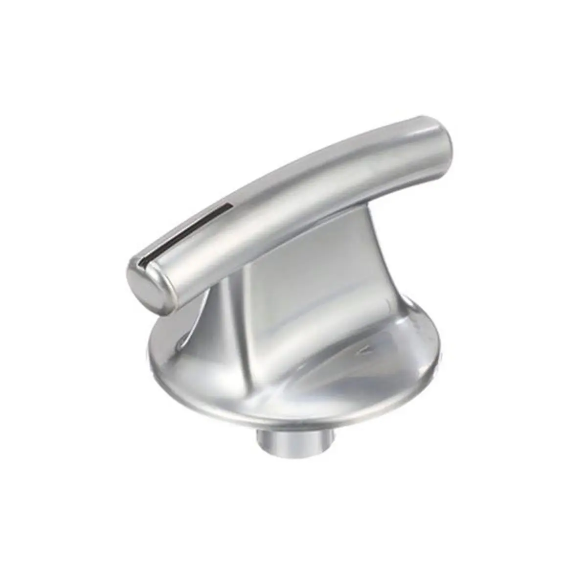 Whirlpool WP7737P245-60 Durable Burner Control Knob, Chrome, 1-1/2" Diameter, D-Shaped Shafts, for Cooktop Surface Burners