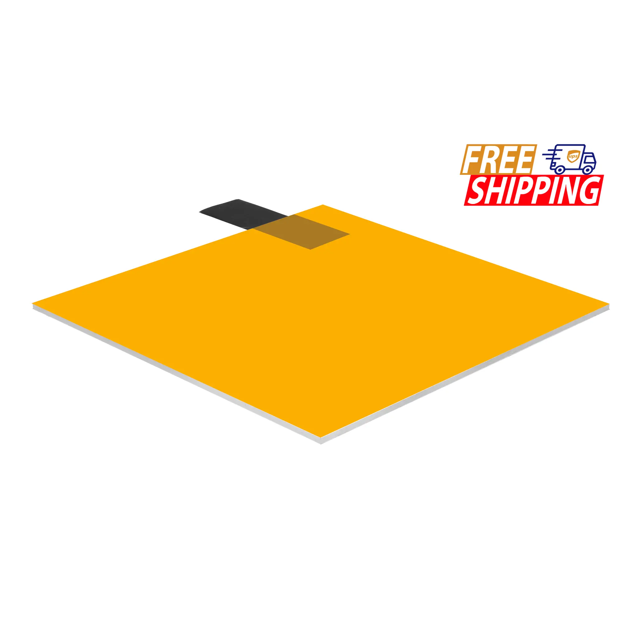 Acrylic Sheet - Orange Fluorescent - 1/8 inch thick