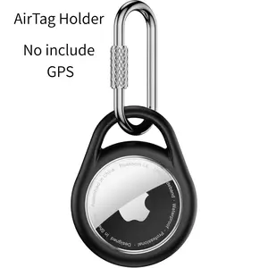 1 Pack Waterproof Holder for AirTag Keychain(Professional Carabiner)for Apple Air Tag 1st & 2nd Case,Shockproof & Durable TPU Cover for AirTags,air tagholder Key Chain for Kids, Pets Collar,Luggage,Backpacks