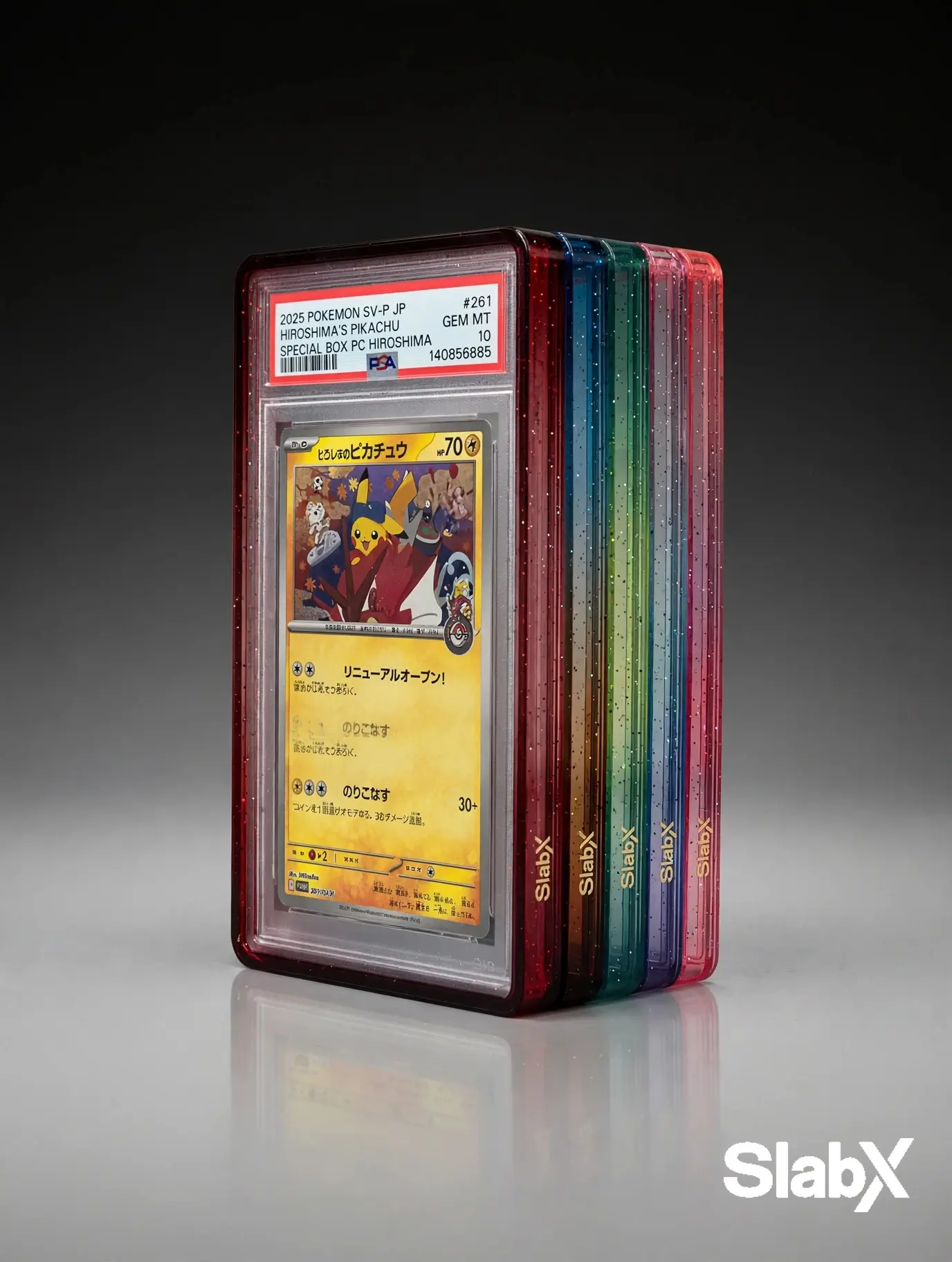 SlabX Guard - Prism Series - for Standard PSA Graded Cards Premium TPU w/Clear Panel
