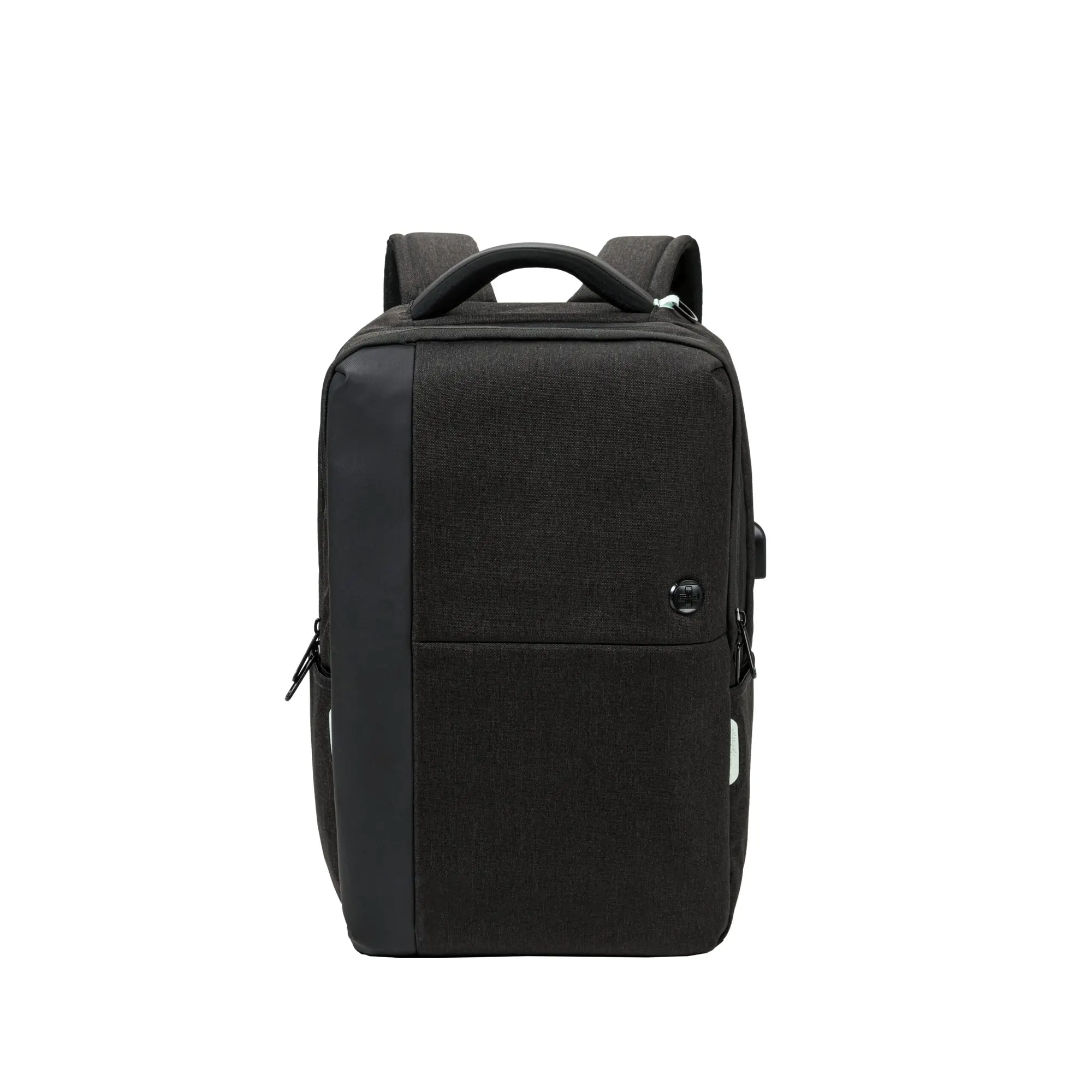 Swissdigital SD1506-02 Arosa Grey Backpack with USB, RFID & Add-A-Bag