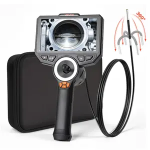 【DealsForYouDays】VEVOR 4-Way 360° Articulating Borescope, 0.15" Ultra Slim 360° Articulating Lens, 6 Inches HD IPS Screen, 8X Zoom, 7000mAh Batteries, 32 GB Memory Card, Inspection Camera with Light for Auto & Tight Mechanical Spaces