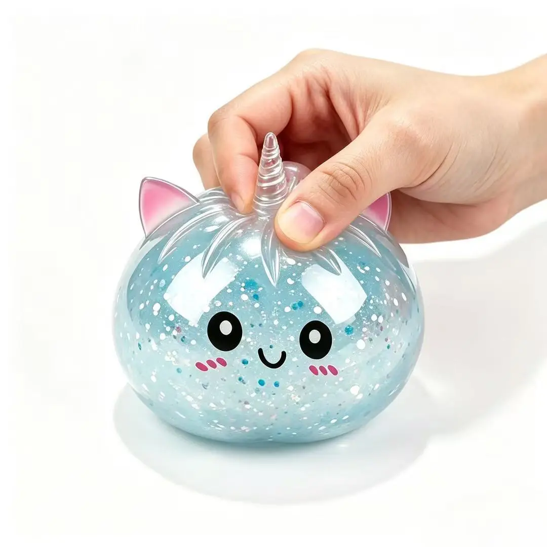 KIDGENIUS Sparkling Unicorn Ball Instant Fun Stress Relief Toy Ideal for Back to School Halloween Gift Perfect Size for Kids and Adults Non Stop Squeezing Fun with Premium Gel Core for Quick Anxiety Relief