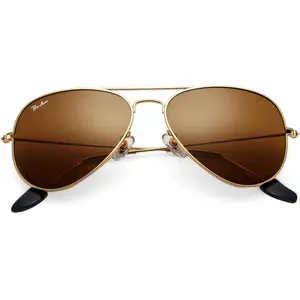 PRO ACME Classic Aviator Sunglasses for Men & Women - Glass Lens Metal Frame with UV400 Protection, Retro Pilot Style Driving Glasses