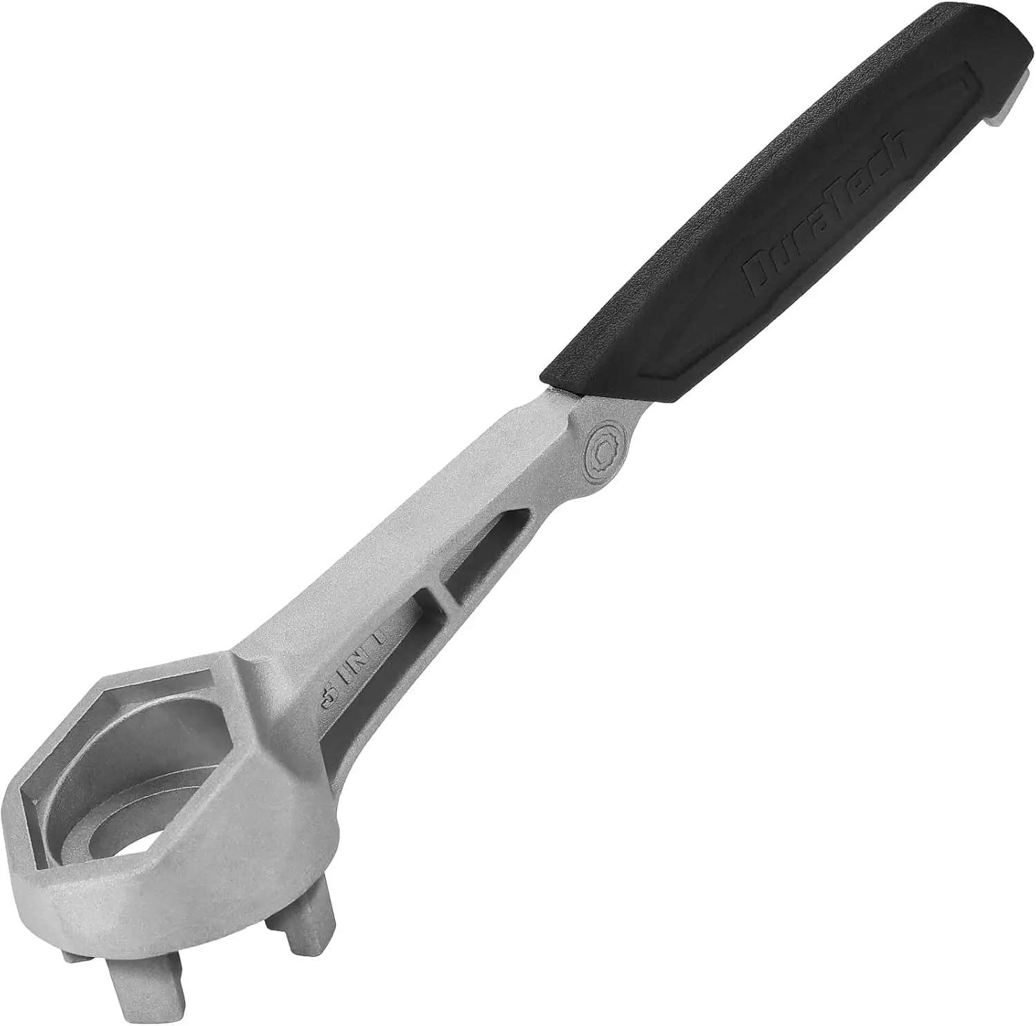 #summersale DURATECH Aluminum Drum Wrench, 3-in-1 Bung Wrench, Barrel Opener Tool for Opening 10 15 20 30 55 Gallon Drum, Fits 2" and 3/4" Plastic Bung Cap