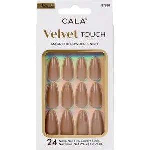 Cala Velvet Touch | Almond Champagne Press On Nails