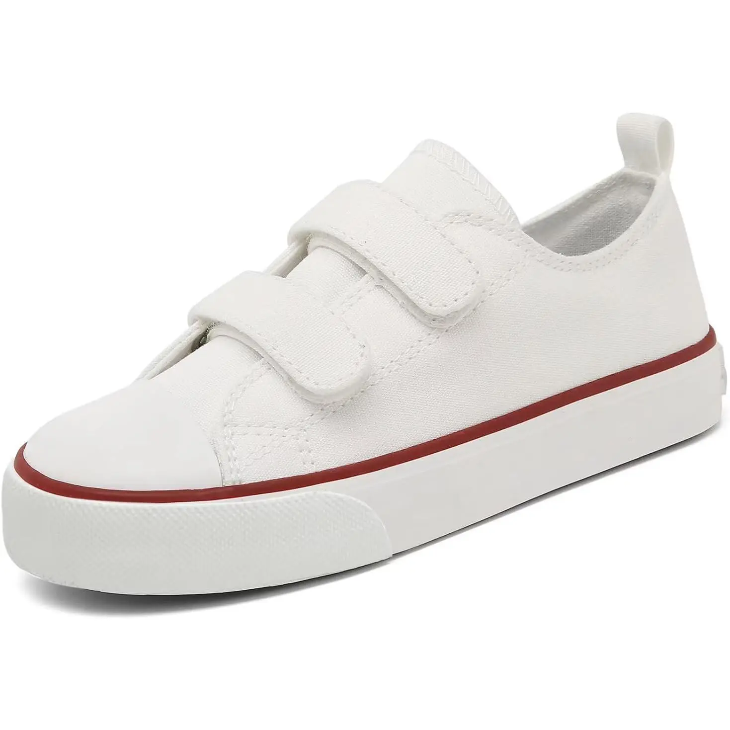 L-BN041   Toddler Little Kid Cushioned Canvas Shoes Slip On Sneakers Soft and Durable