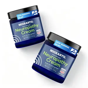 [2-bottle value pack]Migrastil Neuropathy Cream - Soothing Cream for Feet, Legs, Hands, Etc. Aloe Shea Butter Gentle Clove Moisturizing Body Care Daily
