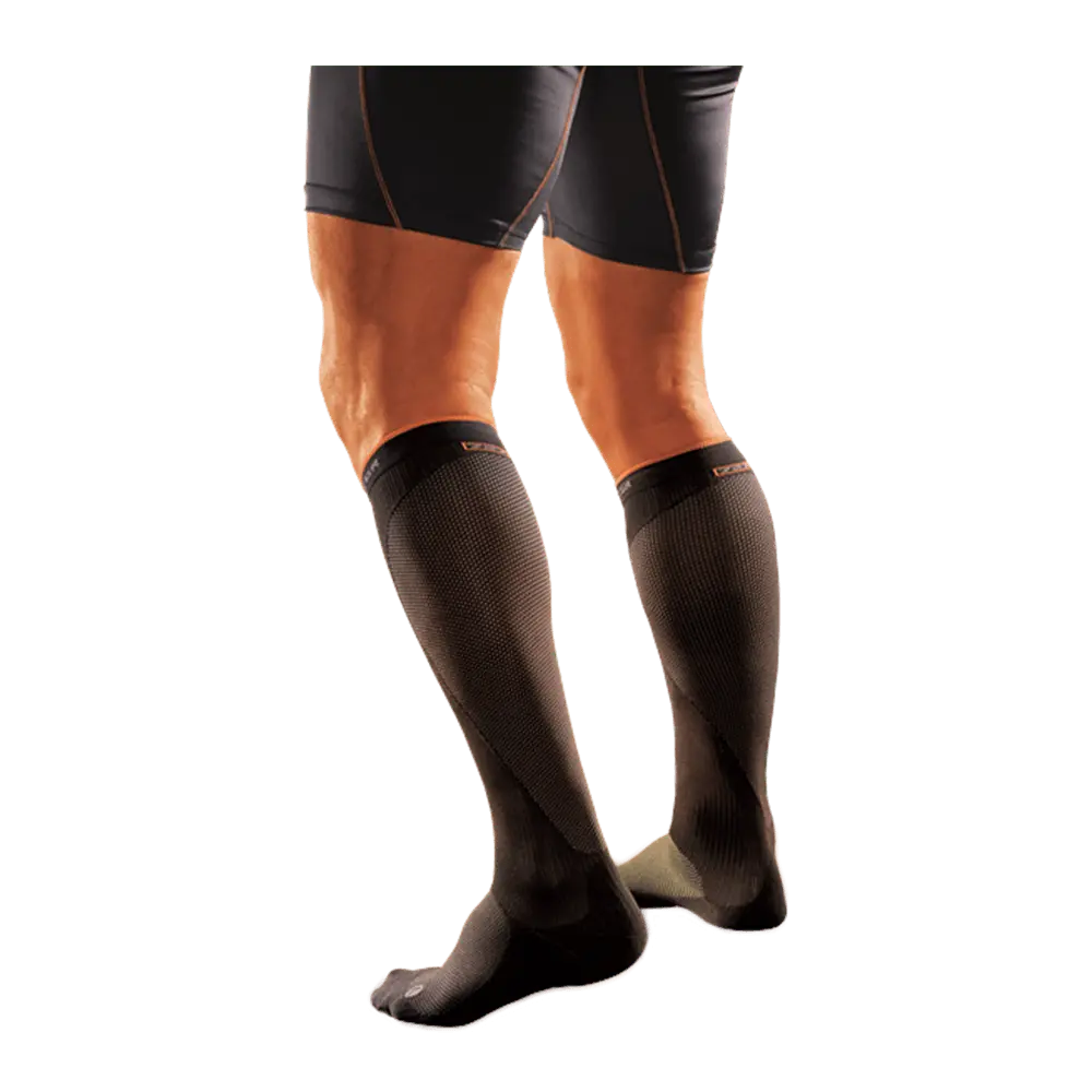 Shock Doctor SVR Recovery Compression Socks All Seasons Highly Ventilated Knit Support for Lower Leg Calf Muscle Fatigue Reduction Injury Prevention