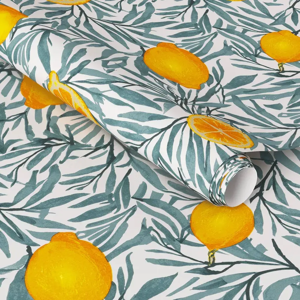 Lemon Botanical Wallpaper - Threshold