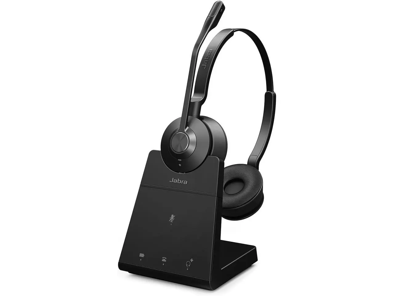 Jabra Engage 45 SE (Second Edition) Wireless Dual-Ear Headphones - Bluetooth, Noise-Canceling Microphone, 13 Hour Battery Life, Dual Connectivity, MS Teams Certified, Supports Other Platforms, Black