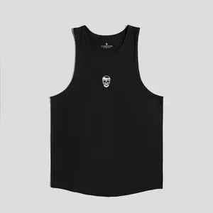 Axis Men's Classic Scoop Hem Tank Top - Black/White, Summer Season