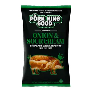 Pork King Good Onion & Sour Cream 1.75oz Pork Rinds Pork King Good Onion & Sour Cream 1.75oz Pork Rinds