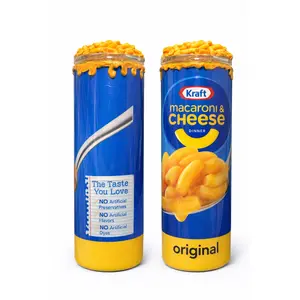 Mac & Cheese 20oz Skinny Tumbler with 3D Faux Cheese Drip Lid – Food Inspired Custom Epoxy Tumbler Cup