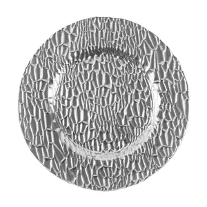 Jiallo  13 in. Frankford Charger Plates, Silver - Set of 4