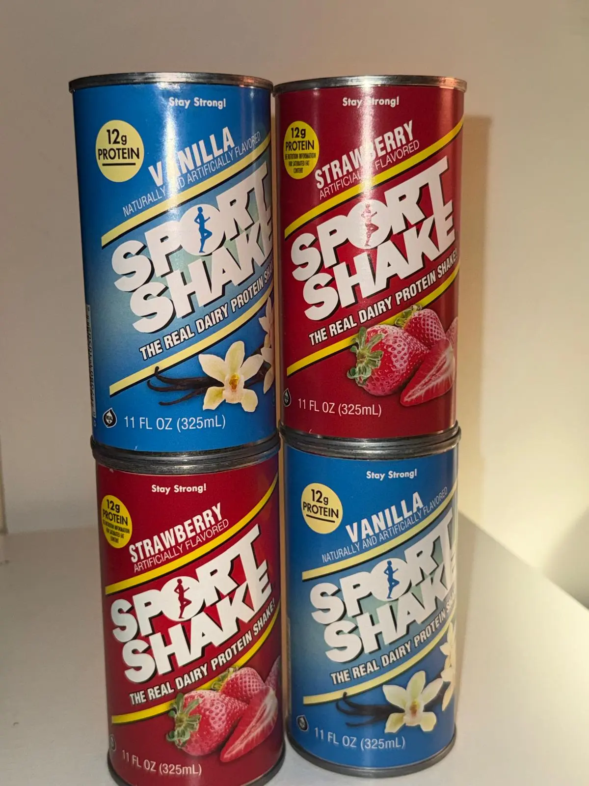 Sport shake protein Shake vanilla &Strawberry, 4 pack, 11 fl oz Each