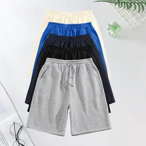 Men’s Solid Color Fashion Sweatpants Shorts, All-Season Wearable, Best Match for Spring & Summer (XS–2XL), Casual, Plain