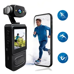High-Definition 1080P Wearable Camera with 32GB Storage, Portable Vlog Camera with WiFi, Night Vision, and Stabilization, Ideal for Travel and Sports