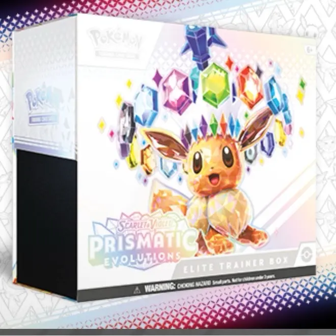 Pokemon Prismatic Evolutions ETB - Pokemon TCG Scarlet & Violet Prismatic Evolutions Elite Trainer Box - Live Rip