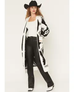 Prairie Southwestern Print Cozy Long Cardigan
