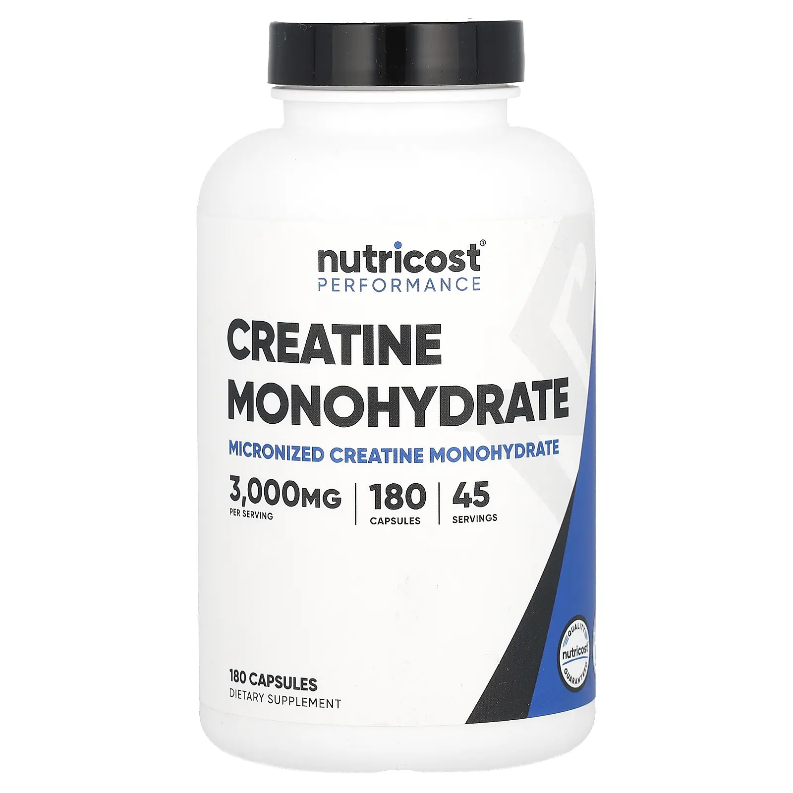 Nutricost Performance, Creatine Monohydrate, 180 Capsules (750 mg per Capsule)