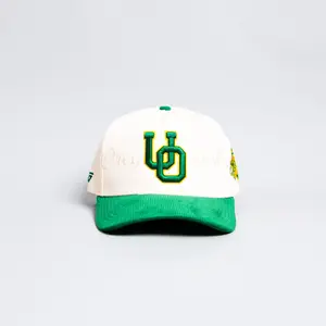 Oregon UO Script / Cream & Green Corduroy