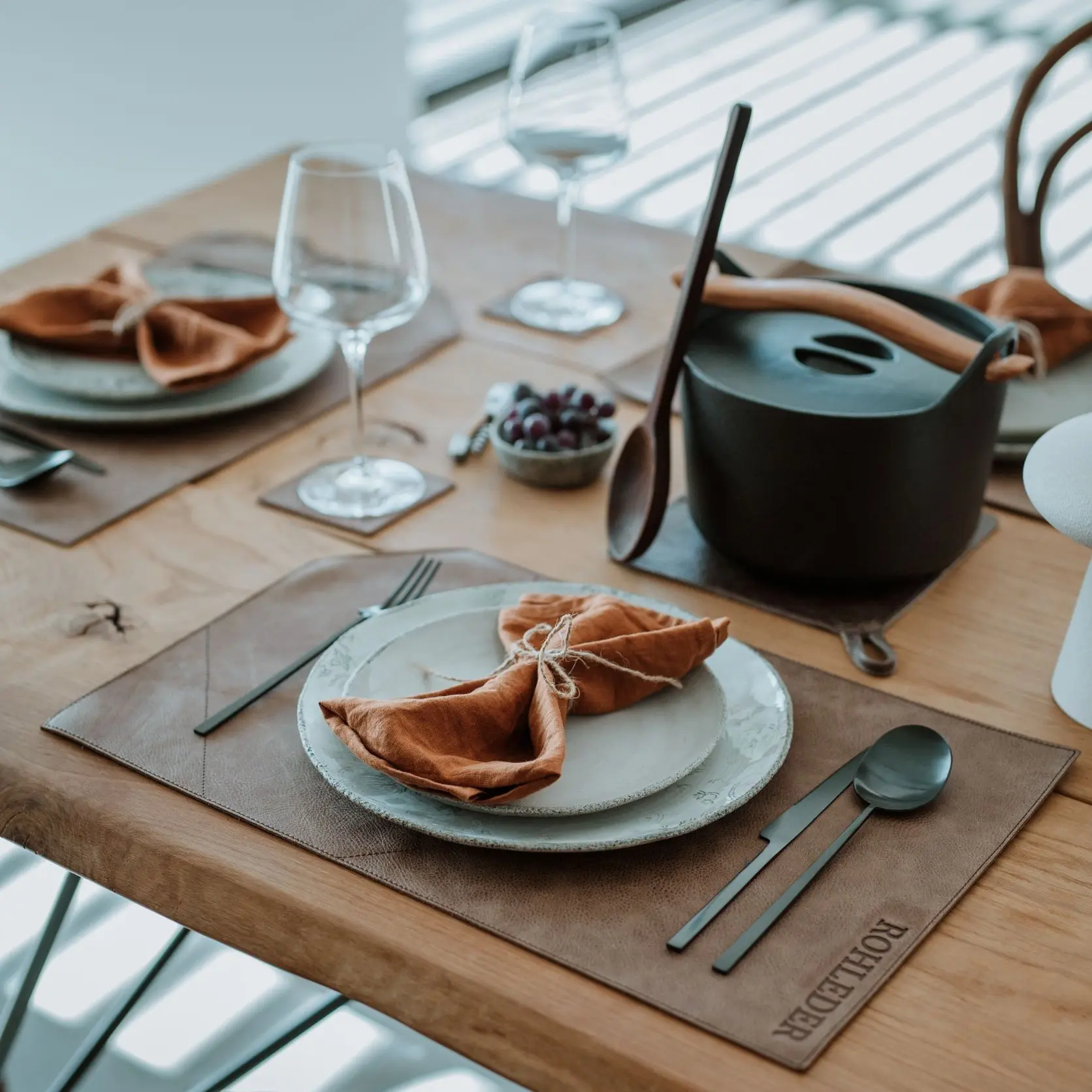 Italian Leather Placemats Italian Leather Placemats
