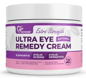 Dermveda Extra Strength Eye Cream, Medicine for Eyelid Eczema, Eyelid Dermatitis and Blepharitis, Eye Repair Cream