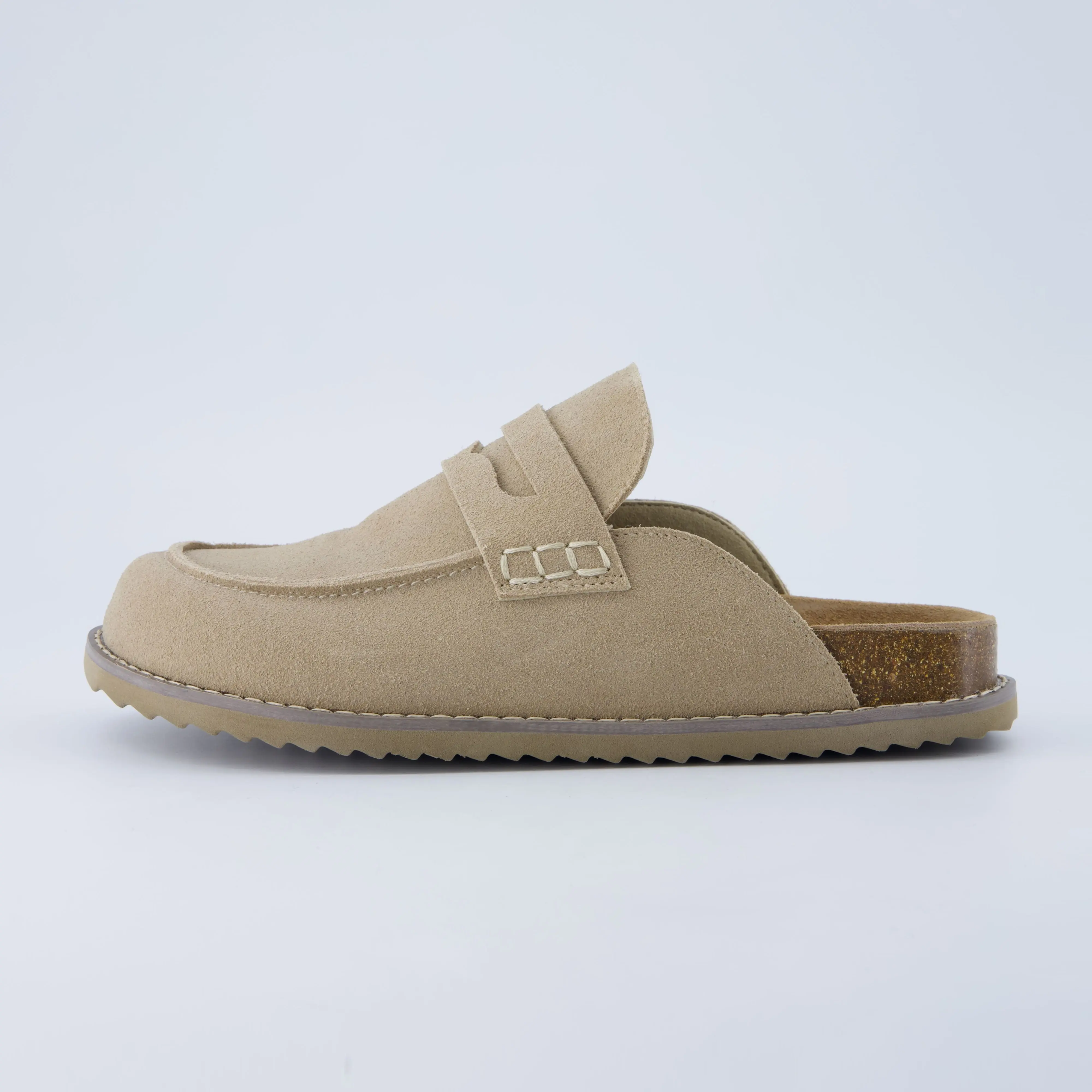 Cushionaire Women’s Zola Suede Clog | Soft Genuine Suede Classic Loafer Mules with Memory Foam | Comfortable Soft Footbed Clogs with Cork Support | Flexible Outsole Casual Clogs in a Stylish Clog Mule Design
