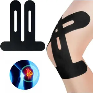 Pre Cut Kinesiology Sports Tapes (10 Count) - Latex-Free, Waterproof, Elastic Stabilizing Tape for Knee Pain Relief, Muscle & Joint Support, Kinesiology Sports Tape, Pre Cut Tapes