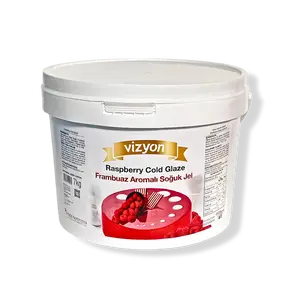 Vizyon Select Ready-to-Use Raspberry Cold Glaze - 15.43 lbs - Mirror Shine & Flavor