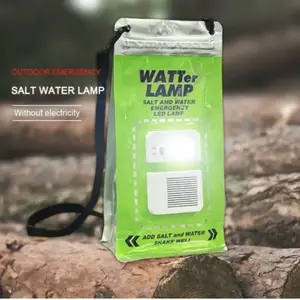 New Salt Water LED Lights For Car Emergency Outdoor Camping Fishing Waterproof