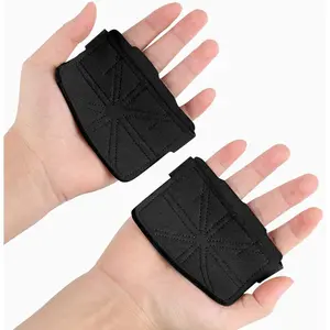 1 Pair Gym Grip Pads with Non-Slip Design, Cushion Palm Protection for Deadlifts, Bench Press, Pull-Ups, Ergonomic Unisex Fit Gym Accessories
