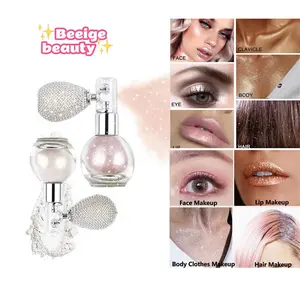Highlighter Powder Spray ，Glitter High Gloss Powder ,Shimmer Spaekle Powder Makeup Spray ,For Face Body Cosmetic
